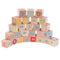 Wooden ABC Blocks, 26PCS Stacking Blocks Baby Alphabet Letters, Counting,