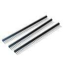 3 Pcs 40 Pins 2.54mm Pitch Single Row Right Angle PCB Board Pin Headers A2Y7