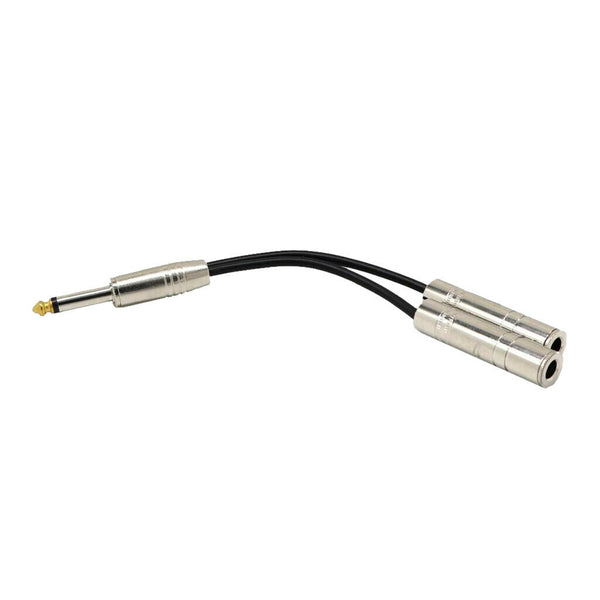 6.35mm 1/4inch Male to 2 Female Guitar Patch Cable/Guitar Cord, Instrument Cable