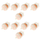 5x 10pcs Inline Fuel Filter 1/4'' 6mm High Performance