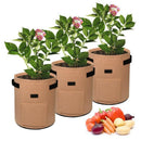 Potato Grow Bags 7 Gallon Garden Planting Bag Aeration Fabric Pot With HandlK2H9