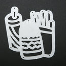 Cutting Die Decor Carbon Steel Hamburger French Fries Craft Embossing