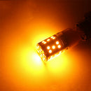 2pc Amber T20 W21W 7440 35SMD LED Bulbs Decoding Turn Signal Lights Tail Lamp