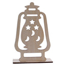 Ramadan Wooden Eid Mubarak Decoration Moon Islam Mosque Muslim Wooden Plaqu
