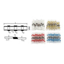 50pcs Solder Ring Heat Shrink Wire Connectors Tube Waterproof Wire Terminal NEW