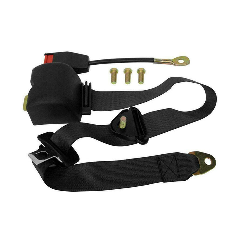 1 Set 3 Point Safety Seat Belt Straps Car Truck Heavy Duty Adjustable Belt