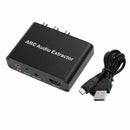 HDMI ARC Audio Extractor Converter Adapter for Optical Fiber Coaxial RCA TV