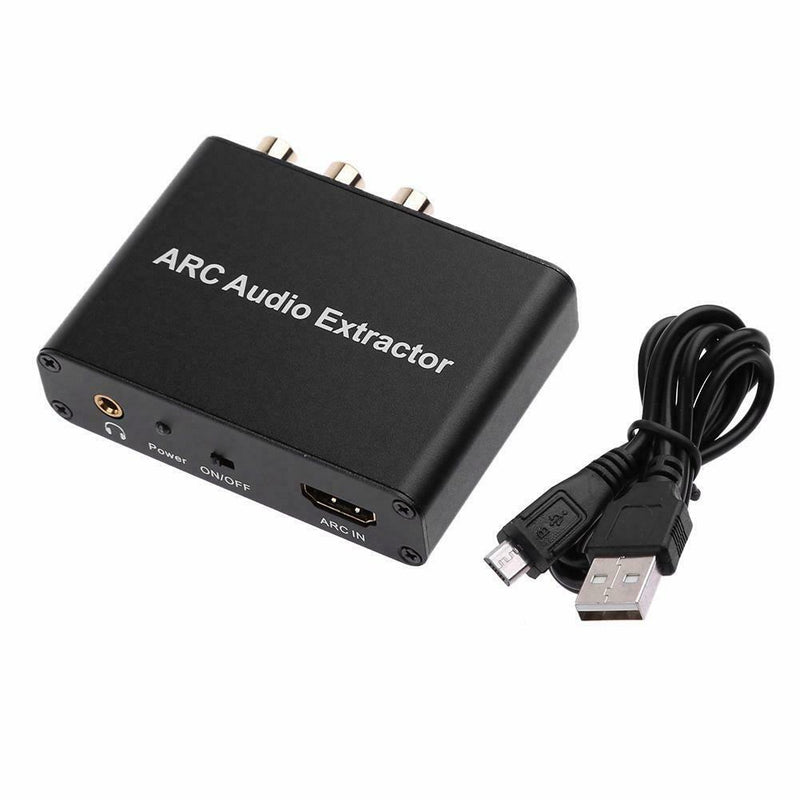 HDMI ARC Audio Extractor Converter Adapter for Optical Fiber Coaxial RCA TV