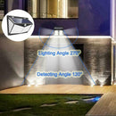 LED Solar Power PIR Motion Sensor Wall Light Outdoor Home Lamp Garden R2V7