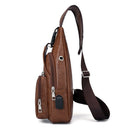 Mini USB Interface Plenty of Space Mens Casual Bag Fashion Outdoor Sling Bn Q9C9