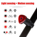 Waterproof Bicycle Smart Light Sense Brake Detection Tail Light Usb Recharg