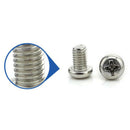 M3x10mm 316 Stainless Steel Phillips Pan Head Machine Screws Fasteners 50 P P5Y3