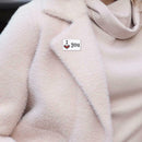Creative I Love You Letters Brooch Badge Geometric Jacket Decor (Style 3) A