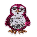 penguin Reversible Sequins Sew On Patches clothes DIY Applique Bag ClothingCoaJR