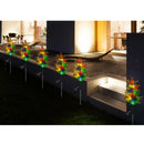 Solar Garden Lights Outdoor Lawn Lights Pathway Lights Multi-Color Flickering