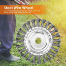 Lawn Mower Grass Trimmer Head Twist Knot Brush Steel Wire Wheel Brush Disc