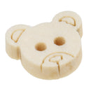 40PCs Wooden Sewing Buttons Scrapbooking Animal Mixed Natural Color Two Holes ME
