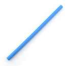 Collapsible Silicone Straw Reusable Folding Drinking Straw Blue Straight_B