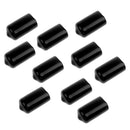 10 Pieces Snooker Cue Head Rubber Case - Black