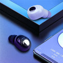 Plastic X8 Mini Wireless Bluetooth 5.0 Stereo Waterproof Sport Earphone Black