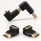 HDMI Male to Female Angle Port Saver Adapter Connector 90 or 270 Degree Cmple