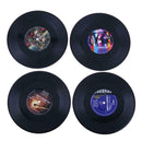 4pcs Retro Vinyl Record Coasters Cup Drinks Holder Mat Tableware Placemat