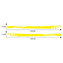 1 Pair Racing Stripe Car Styling Stickers Side Skirt Vinyl Decals Graphics