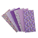 6 Pieces Floral Printed Cotton Fabric Bundle for Scrapbooking Embellishments
