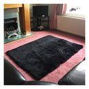 Home Rugs Living Bedroom Plush Rugs Black 50*80cm