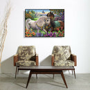 5D DIY Diamond Painting Garden Horses Cross Stitch Mosaic Kit Home Decor