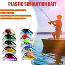 10 PACK Fishing Lures Crankbaits Hooks Minnow Baits Tackle Crank Set USA