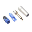 Set of 2 6.35mm Stereo Jack Plugs DIY Plugs for Headphones Soldering,