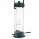 Green Hanging Wild Bird Seed Feeder Perch Peanut Garden Feeding Cage Iron Wire