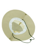 Outdoor Fishing Camping Hiking Sun Cap Round Rim Brim Men Women Hat beige