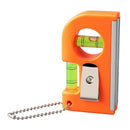 Magnetic Mini Pocket Level Tool Two Bubble Spirit Leveler Metal Chain Hook