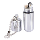 Fire Starter Capsule Flint Keychain Keyring Gas Lighter Match NO Fuel CampT TO