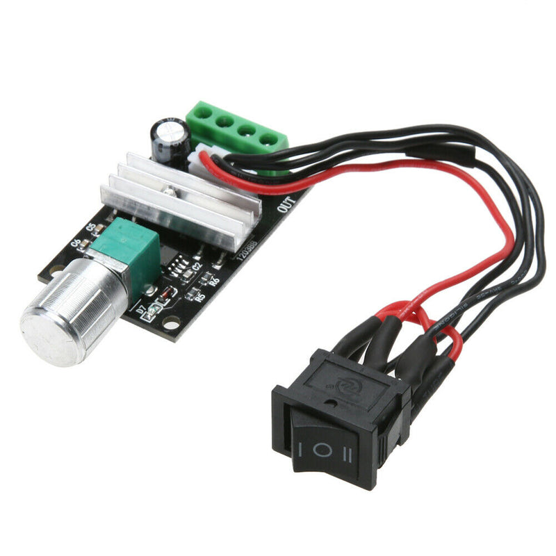 6V 12V 24V 3A PWM DC Motor Speed Controller Forward Reverse /w Switch