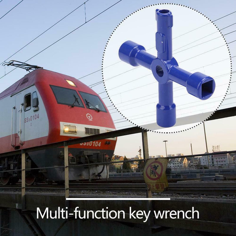 Multi-function Universal Cross Key Wrench for Electric Control Cabinet Door