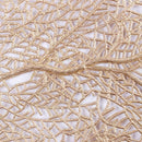 Stain Table Washable Place Placemat Resistant Woven Mat  Elegant Leaf Dining
