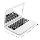 Cute Makeup Mini Pocket Laptop Style Clear Glass Women Cosmetic Beauty Mirr