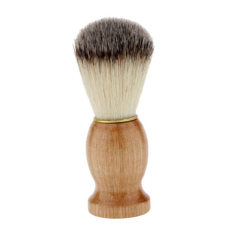 Men Gift Synthetic Bristle Hair Shaving Brush With Wood Handle Barber Tool