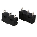 Black Push Button Actuator Limit Micro Switch 2 Pieces I7S9