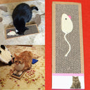 Pet Cat Kitten Corrugated Cardboard Scratcher Scratch Board Pad Bed w/ Catnip