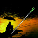 Portable Outdoor Adjustable Metal Fishing Rod Pole Rack Stan Metal Holder D N4I4