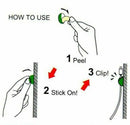20Pcs Cable Clips Cord Lead Desk Organiser Charger Holder Drop Self Adhesive