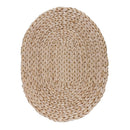 30x45cm Handmade Straw Seat Oval Cushion Tatami Cushion for Yoga Meditation