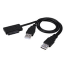 Notebook 7+6Pin Slimline SATA to USB2.0 Converter Adapter Easy Drive Cable A