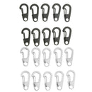 20Pcs Mini Alloy Key Buckles Snap Spring Clip Hooks Carabiner Keychain 26mm