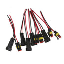 5 Kit 2 Pin / Way Sealed Waterproof Connector Plug With 10cm