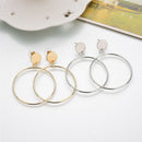 Simple Round Earrings Geometric Big Circle Trendy Earrings For Women Earrin